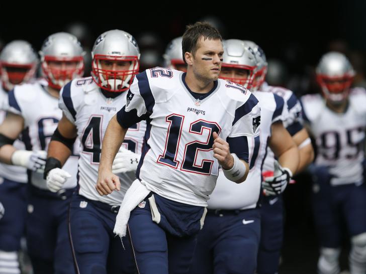 Leading from the front: Tom Brady can scoop the MVP award